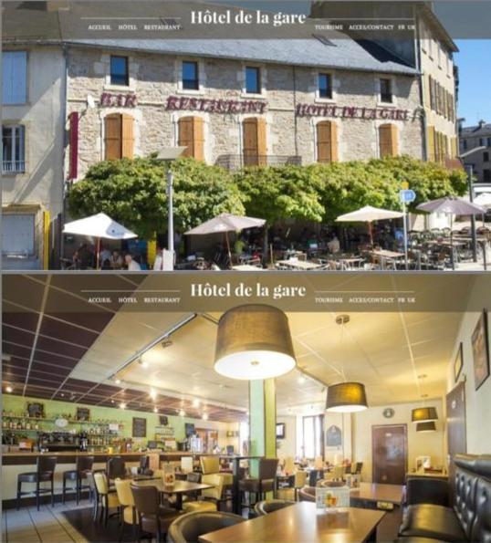 Hotel De La Gare ซีวีฮาค-เลอ-ชาตูว์ ภายนอก รูปภาพ